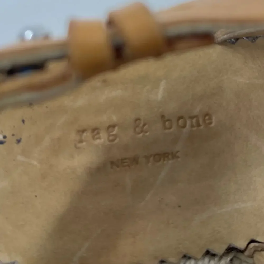 RAG & BONE Sayre Ii Espadrille Wedges - Tan - Sandals - Size 6